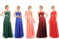 Abendkleid WD14137 grün / rosa / blau / bordeaux / rot